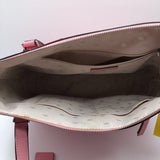 leather footed tote