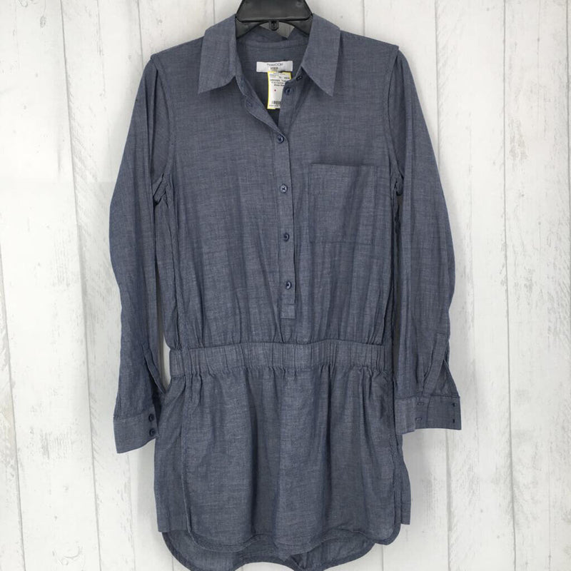 8 s/s button shirt dress