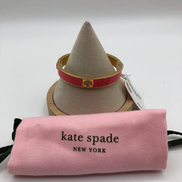 Kate Spade hole punch bracelet-Pink/Gold