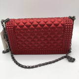 Red jelly handbag