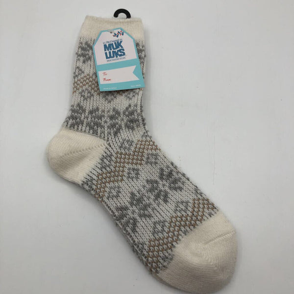 O/S Patterned wool blend sock