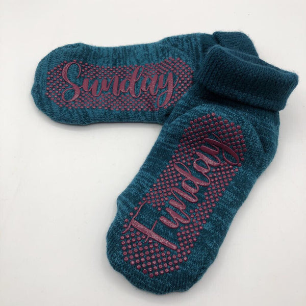 O/S "Sunday Funday" slipper sock