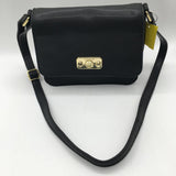 Leather w/ snakeskin accent shoulder bag