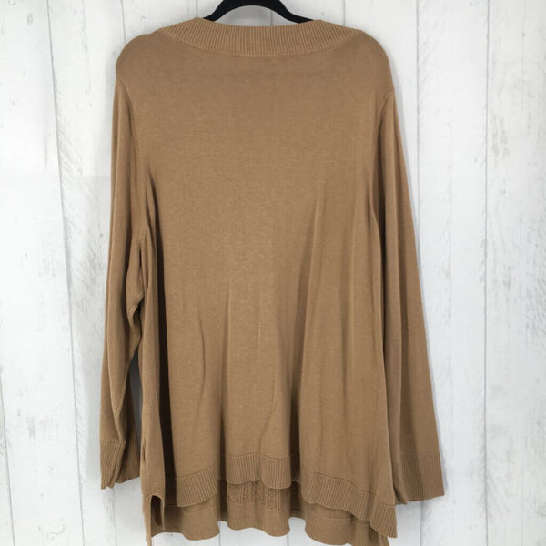 3x l/s v-neck pocket sweater