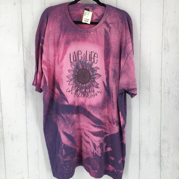 XXXL Tie dye flower s/s tee