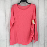 L Gathered side l/s top