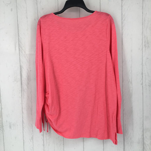 L Gathered side l/s top