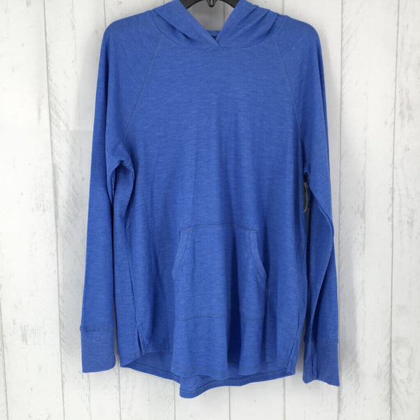 XL Waffle knit hooded l/s top