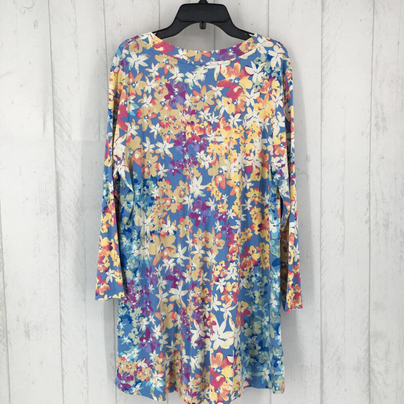 L Flo print v-neck tunic