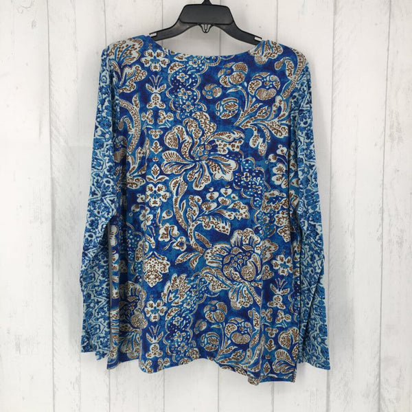 L Paisley print l/s tee