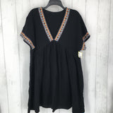 XL Gauzy embroidred cover up