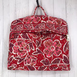 Quilted flo print garment bag