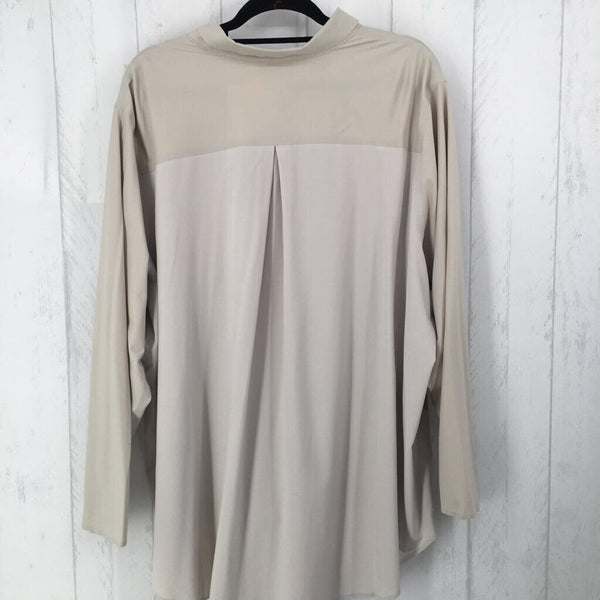 R119 3x l/s hidden button shirt