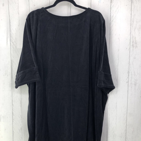 R185 2x s/s velour tunic