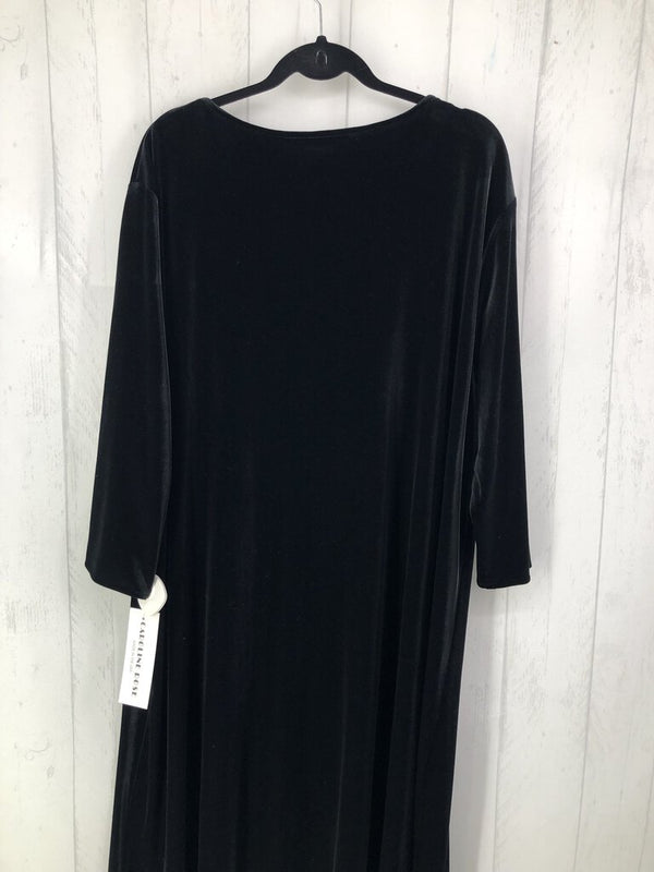 R246 3x l/s velour dress