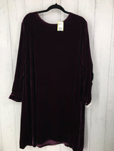 R348 2x l/s crew neck dress