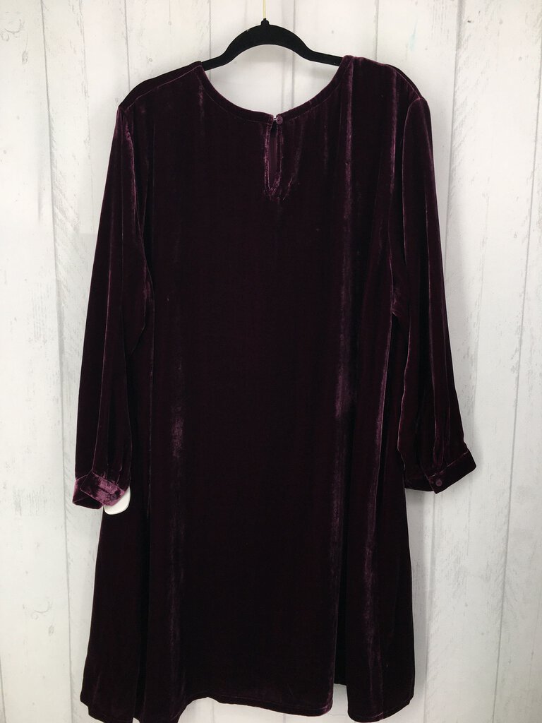 R348 2x l/s crew neck dress