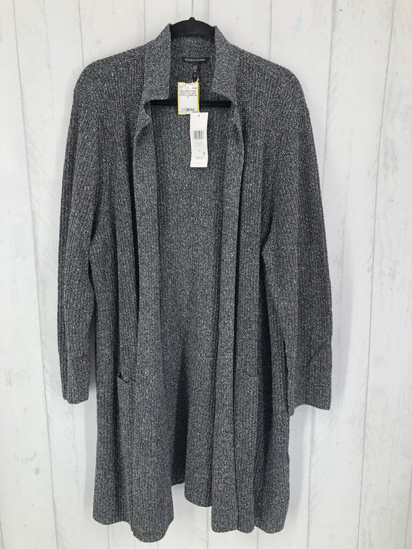 R328 3x l/s open pocket cardigan