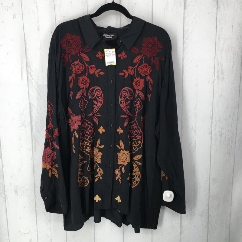 R318 3x l/s embroidered button shirt