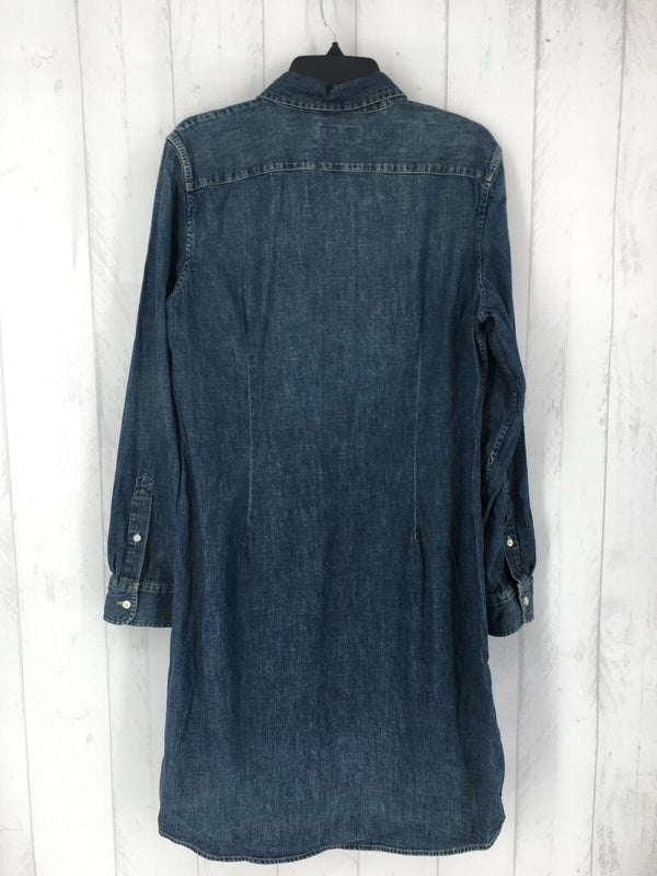 R99 XL Denim button down dress l/s