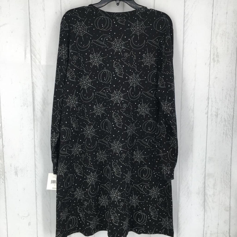 R28 1X Halloween print dress l/s