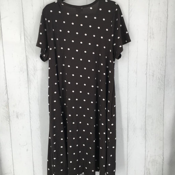 2XL Polka dot dress s/s