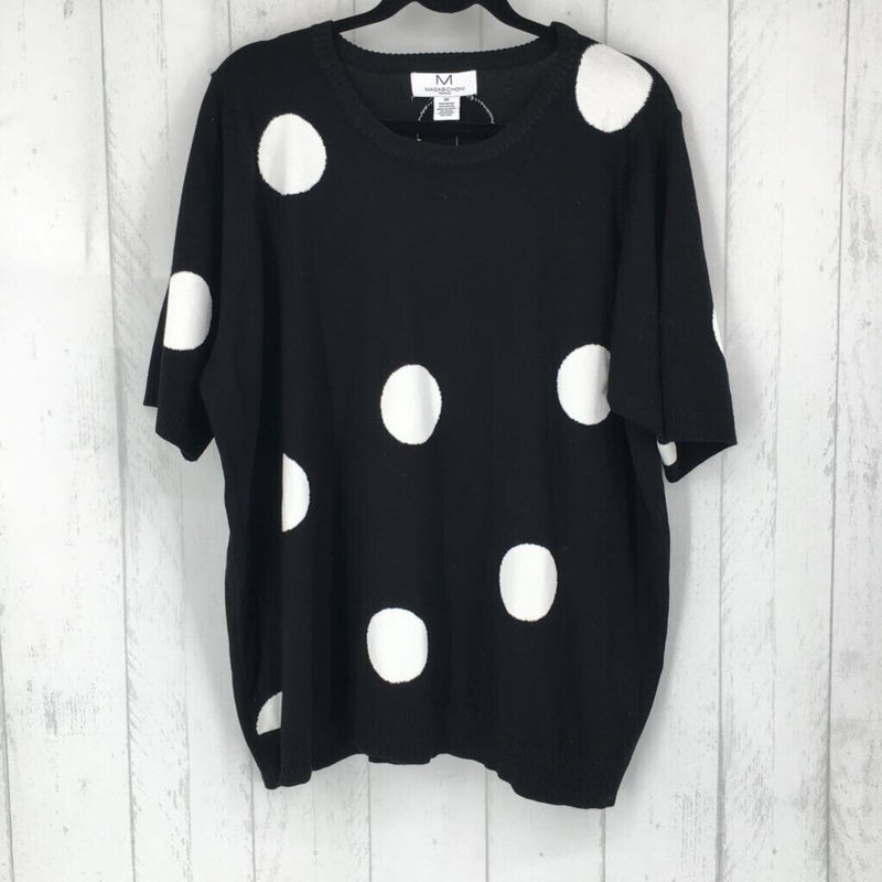 R68 3X Polka dot sweater s/s