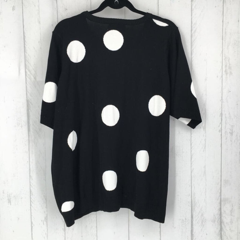 R68 3X Polka dot sweater s/s