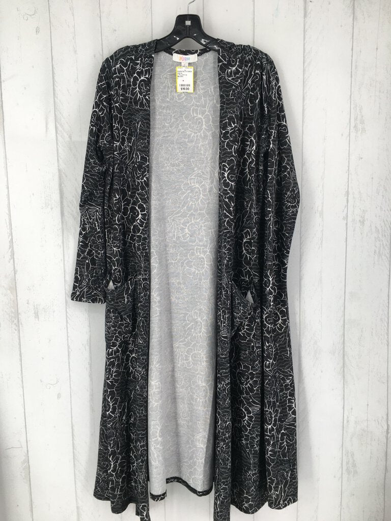 L Flo print l/s duster