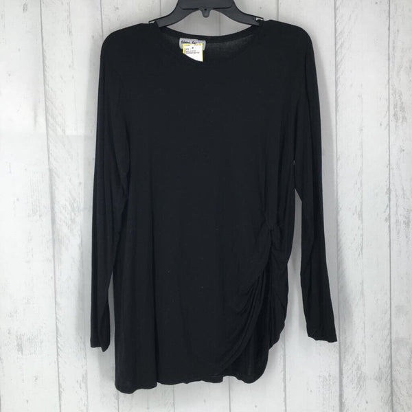 S Knotted hem l/s top