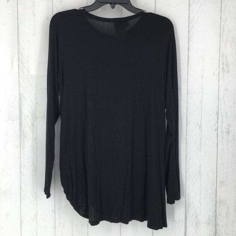 S Knotted hem l/s top