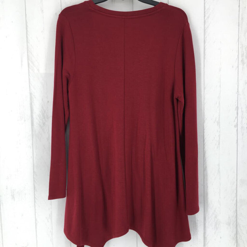 M V-neck l/s swing top