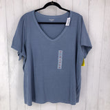 2X V-neck s/s top