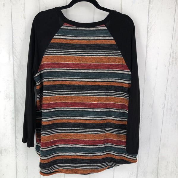 2X Striped l/s top