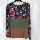 2X Flo colorblock v-neck l/s top