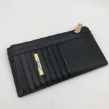 pebbled card holder wallet