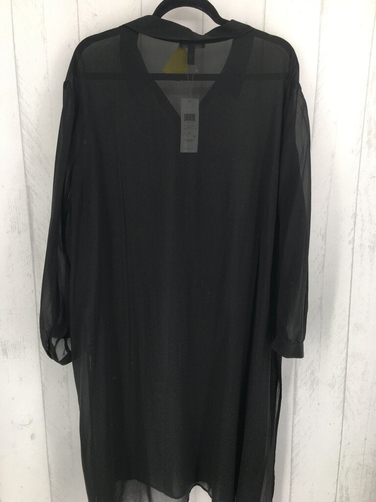 R298 3x l/s sheer button shirt