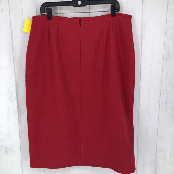 14 Back zip mid length skirt