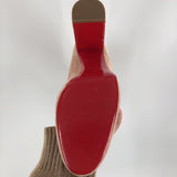 R1195 9(39) velolur zip around 3.75" heel red sole boots