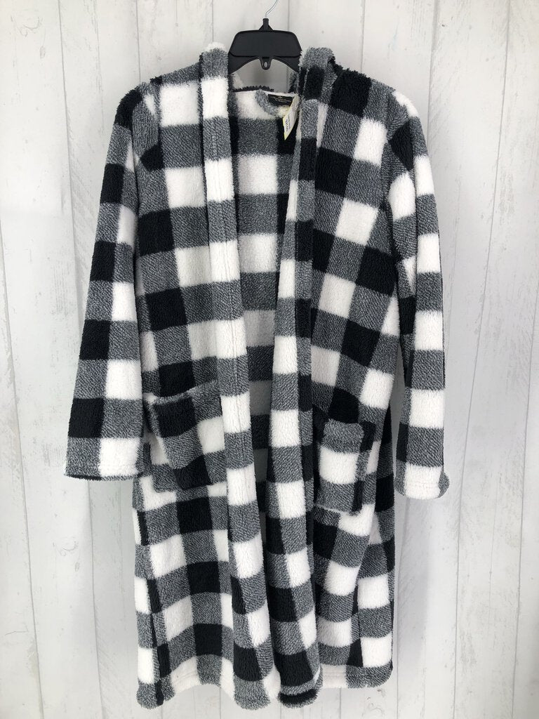 S Hooded fleece duster