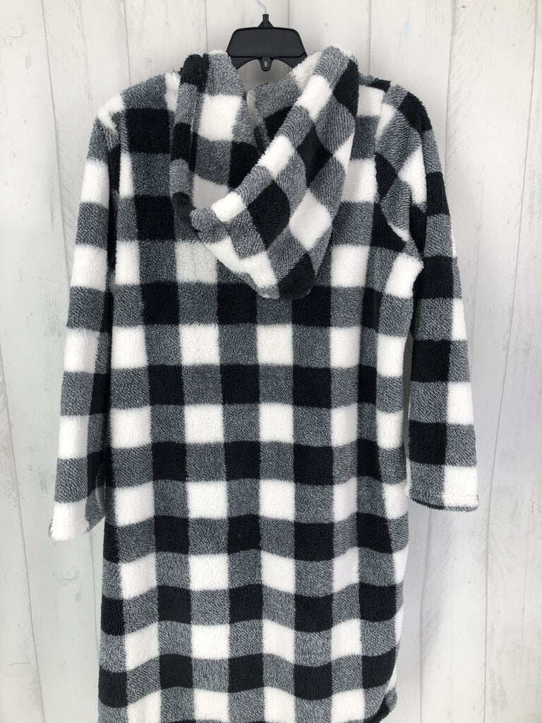 S Hooded fleece duster