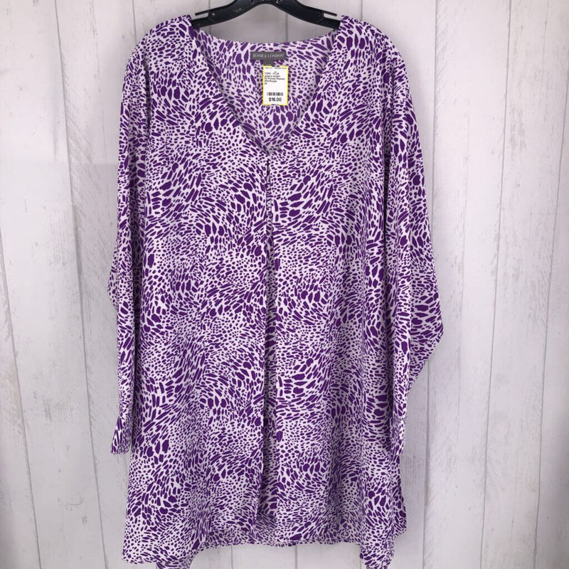 24 Printed Pleated front l/s tunic