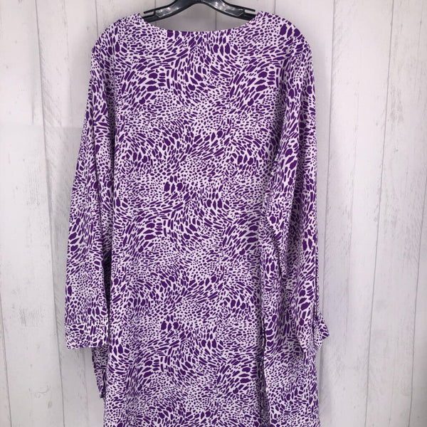 24 Printed Pleated front l/s tunic