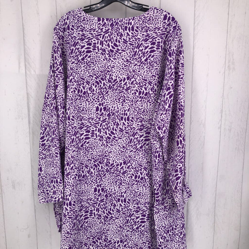 24 Printed Pleated front l/s tunic