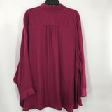 4X Silky button down l/s blouse