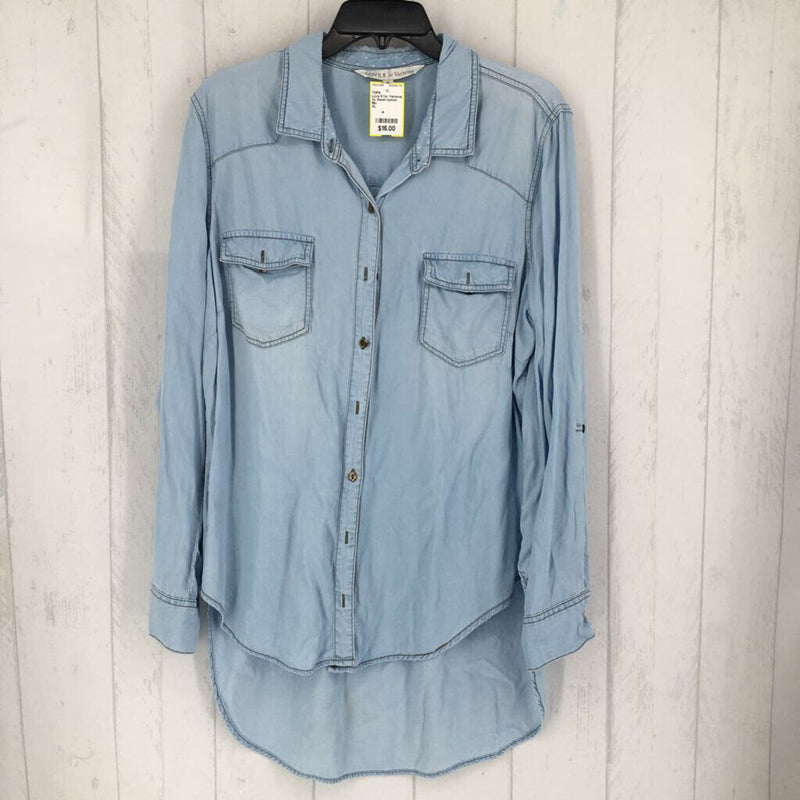 XL Denim button down l/s