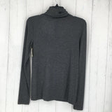 S Rib knit t-neck l/s top