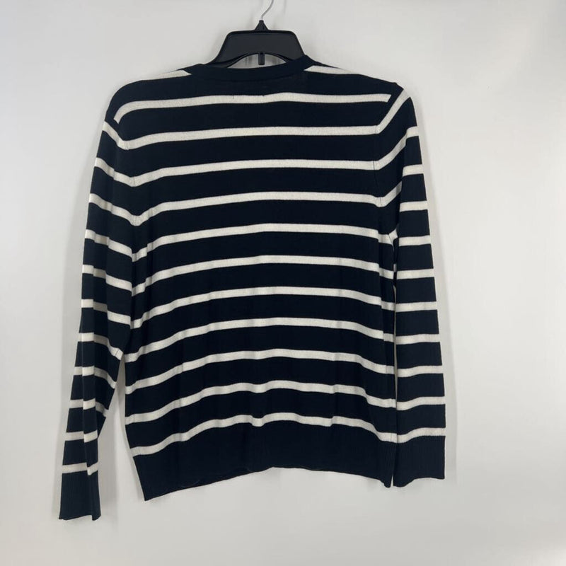 XL Striped button down cardigan l/s