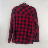 2X Plaid button down l/s top