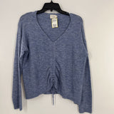 M Tie up front l/s sweater